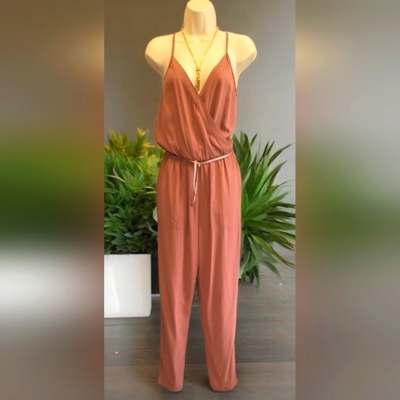 GB by Dillards Pants - Spaghetti Strap Jumpsuit with Pockets and adjustable straps
